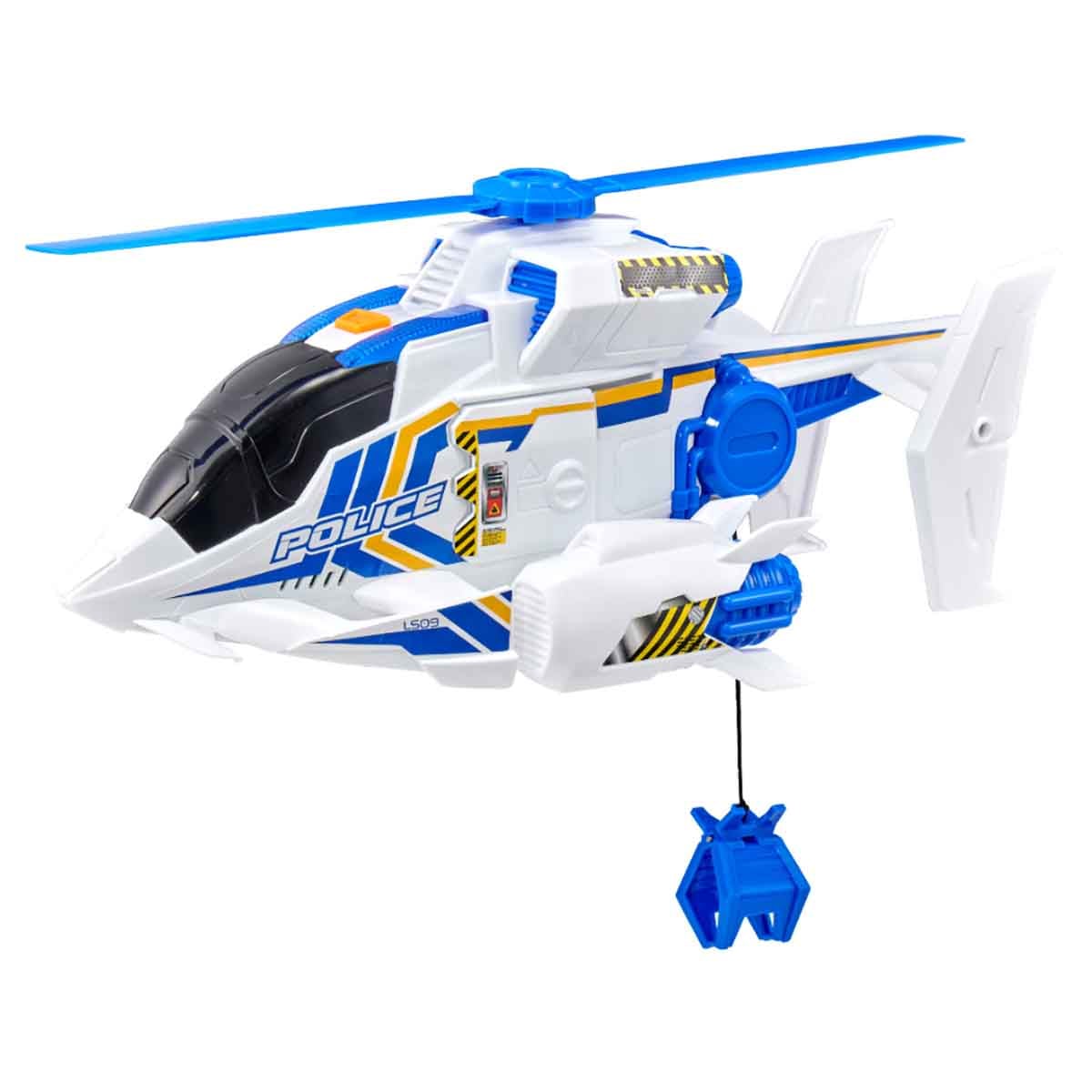 Teamsterz Mean Machines Police Helicopter Playset Unisex, 3-4 Years
