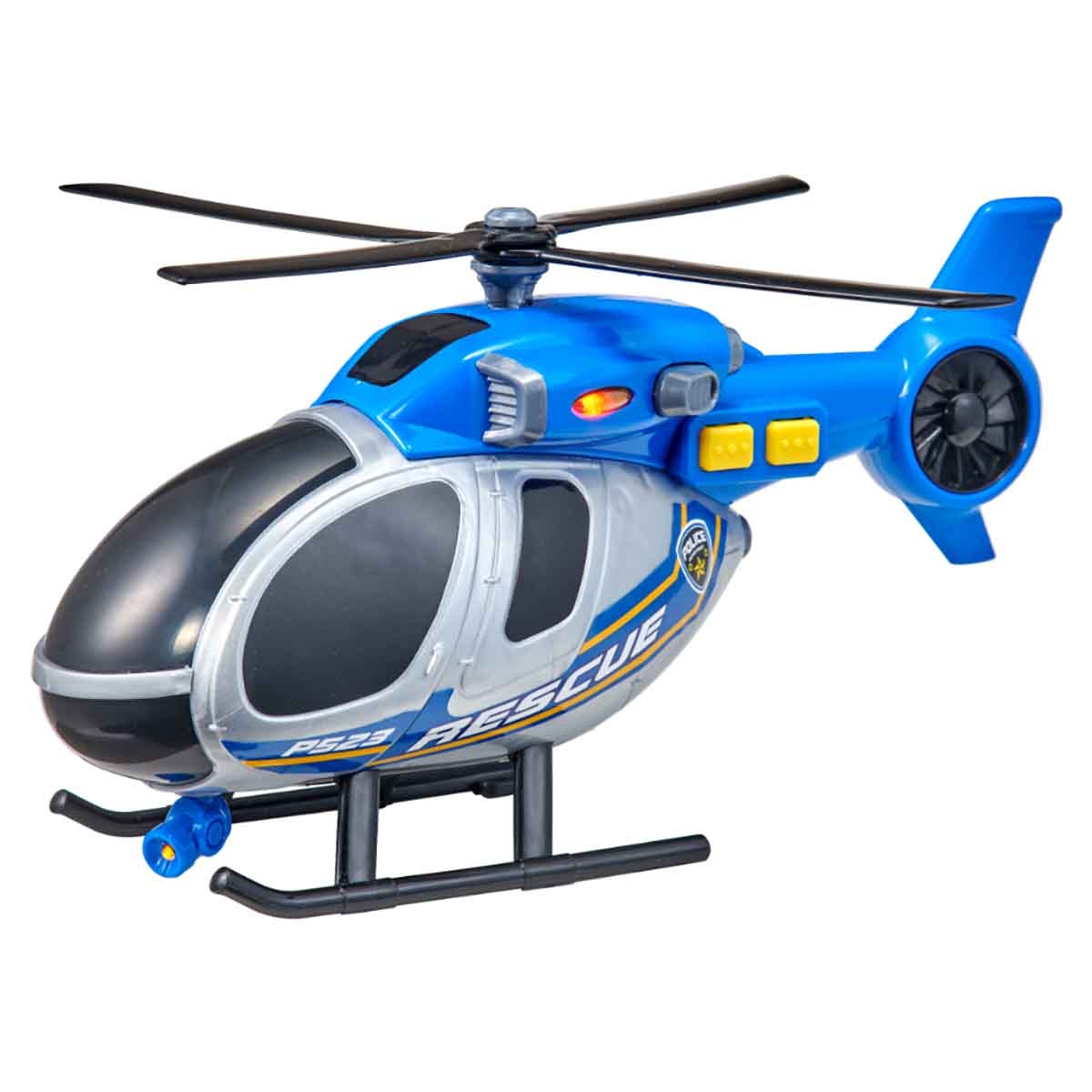 Teamsterz Mighty Machines Light & Sound Police Helicopter Playset Unisex, 3-4 Years
