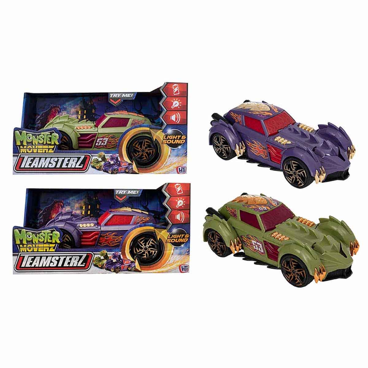 Teamsterz Monsters Moverz Assorted Converterz with Light & Sound Unisex, 3-4 Years