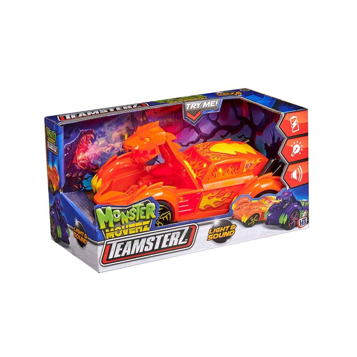 Teamsterz Monsters Moverz Assorted Converterz with Light & Sound Unisex, 3-4 Years