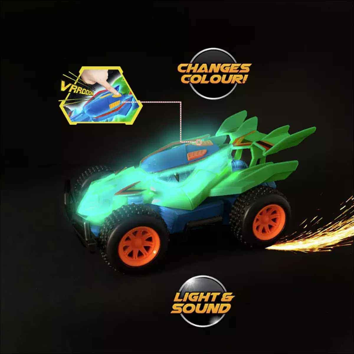 Teamsterz Lights and Sounds Colour Change Assorted Monster Truck Unisex, 3-4 Years