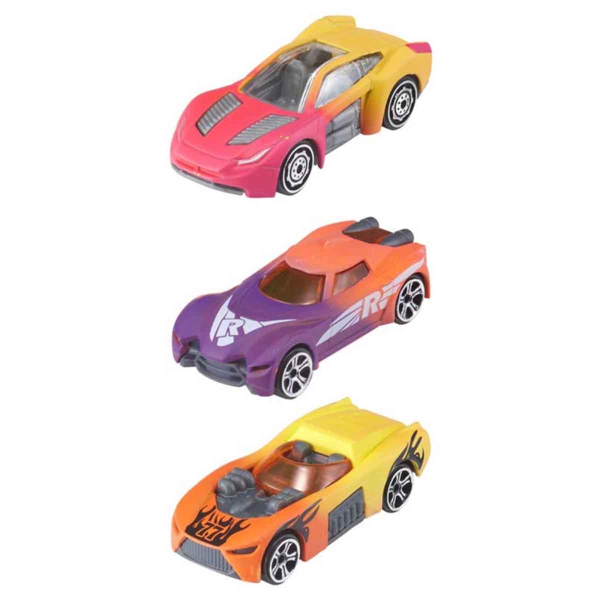 تيمسترز مجموعة 3 سيارات ستريت ماشين بتأثير تغيير اللون للجنسين، من عمر 3-4 سنوات