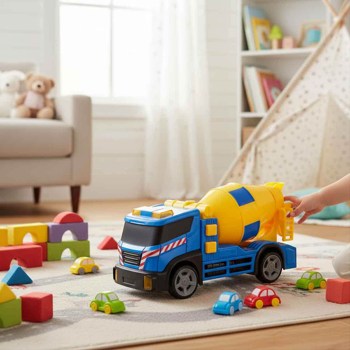 Teamsterz Small Light & Sound Cement Mixer Playset Unisex, 3-4 Years