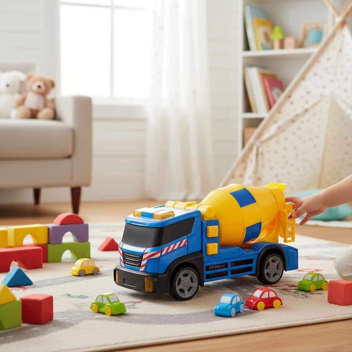 تيمسترز مجموعة خلاطة إسمنت صغيرة مع أضواء وأصوات للجنسين، 3-4 سنوات