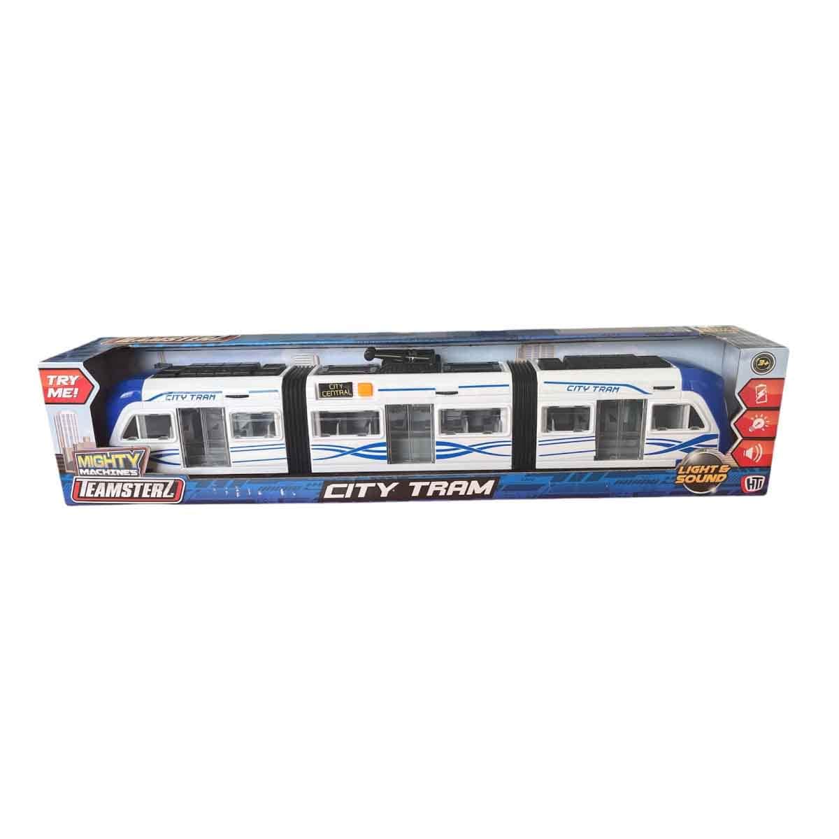Teamsterz Small Light & Sound Assorted City Tram Unisex, 3-4 Years