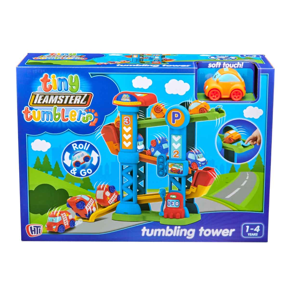 تيمسترز مجموعة برج متدحرج مع سيارة للأطفال الصغار، 0-2 سنة