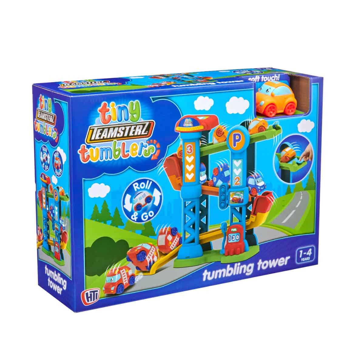 تيمسترز مجموعة برج متدحرج مع سيارة للأطفال الصغار، 0-2 سنة