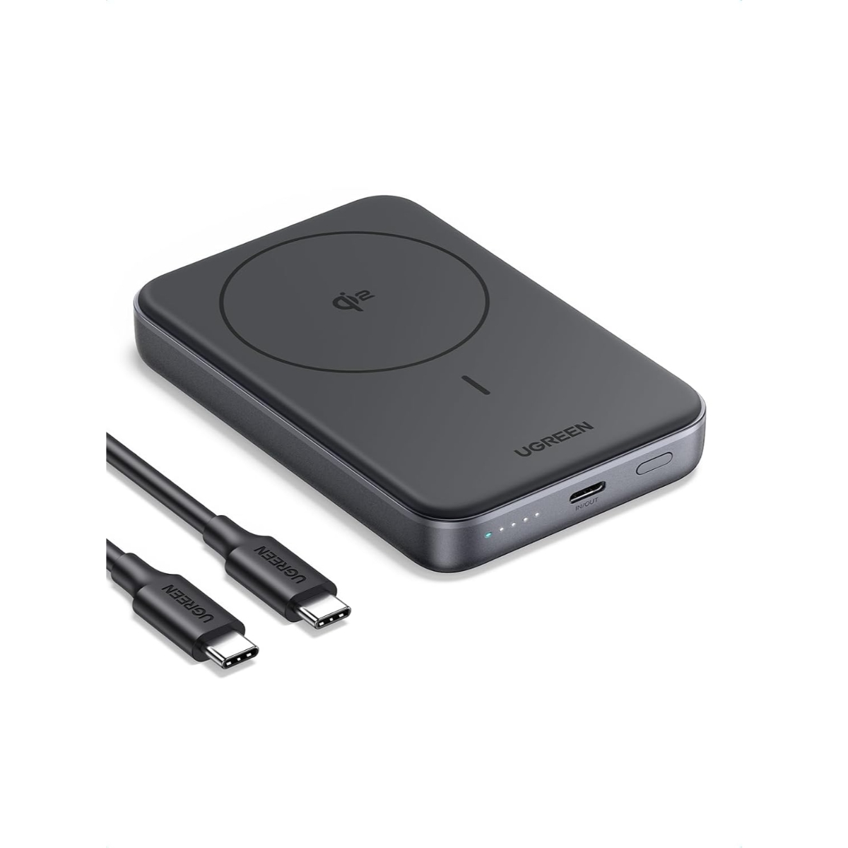 يوجرين باور بانك لاسلكي Qi2 بسعة 10000mAh وبقدرة 15W