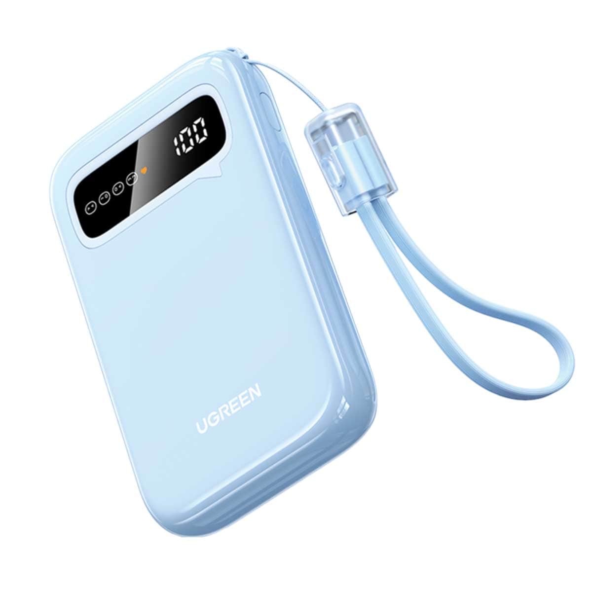 يوجرين باور بانك 10000mAh بقدرة 20W مع كابل USB-C مدمج