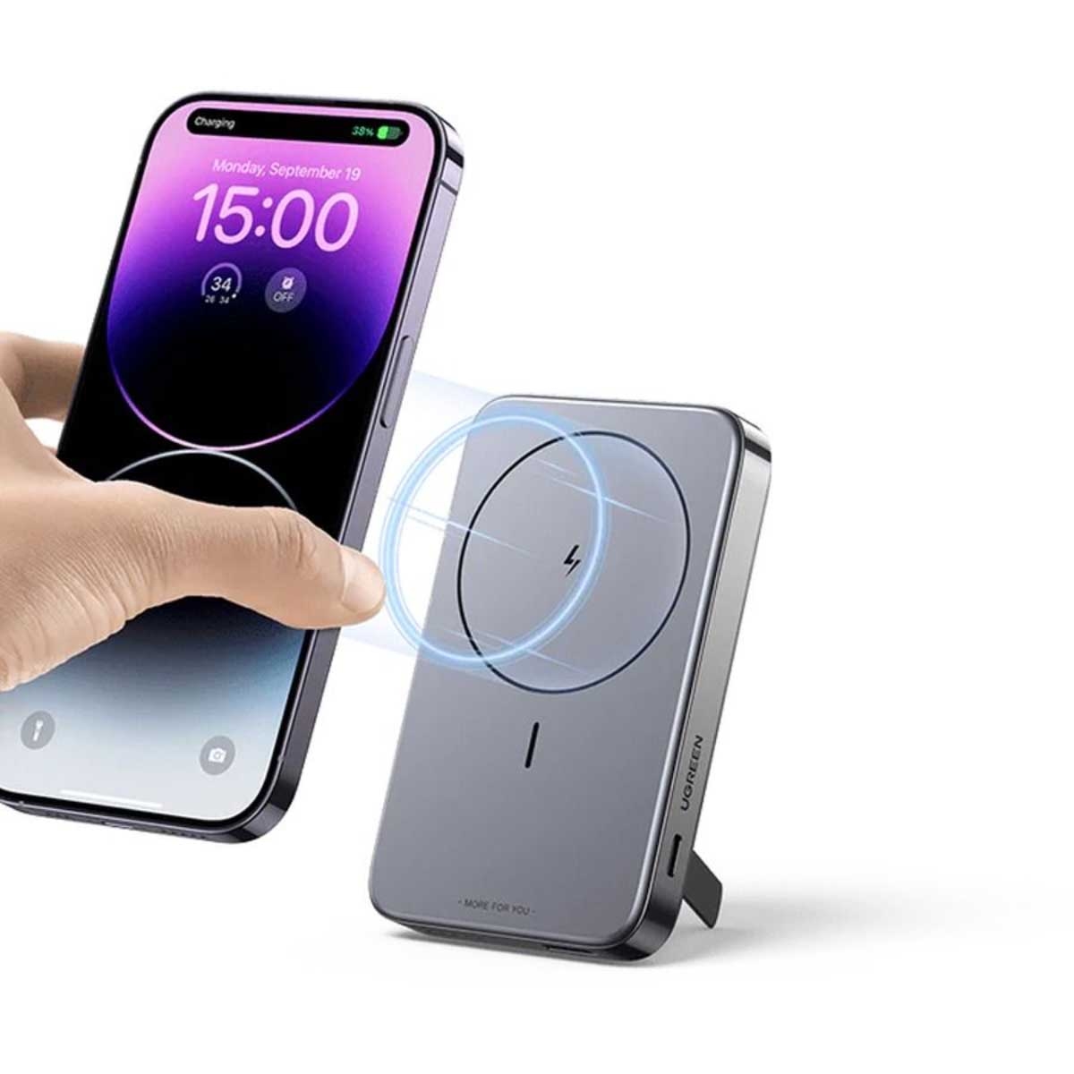 يوجرين باور بانك لاسلكي مغناطيسي 10000mAh بقدرة 20W