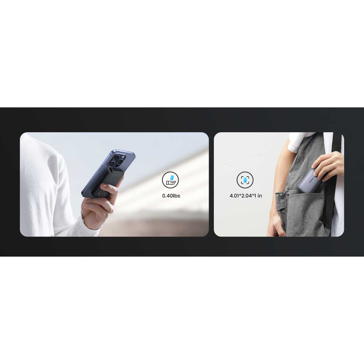 يوجرين باور بانك 10000mAh بقدرة 30W