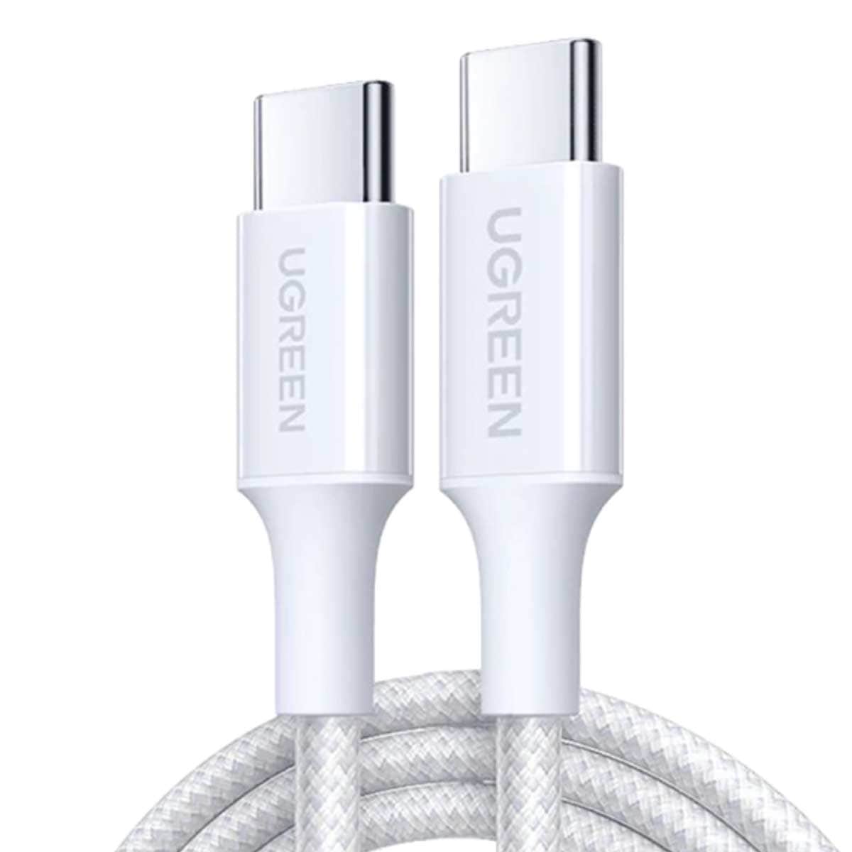 يوجرين كابل USB-C إلى USB-C مضفر بقدرة 100W و5A