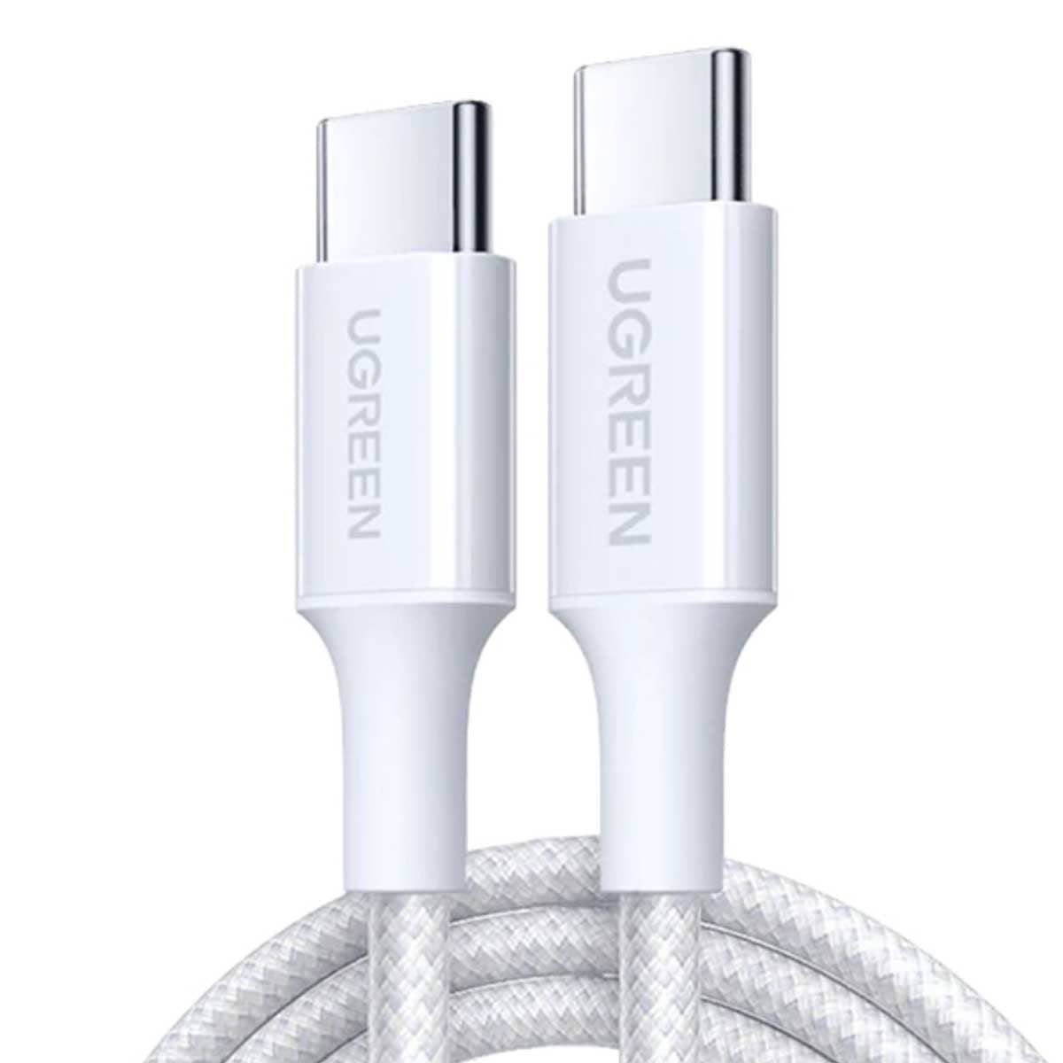 يوجرين كابل USB-C إلى USB-C مضفر بطول 1m بقدرة 100W و5A