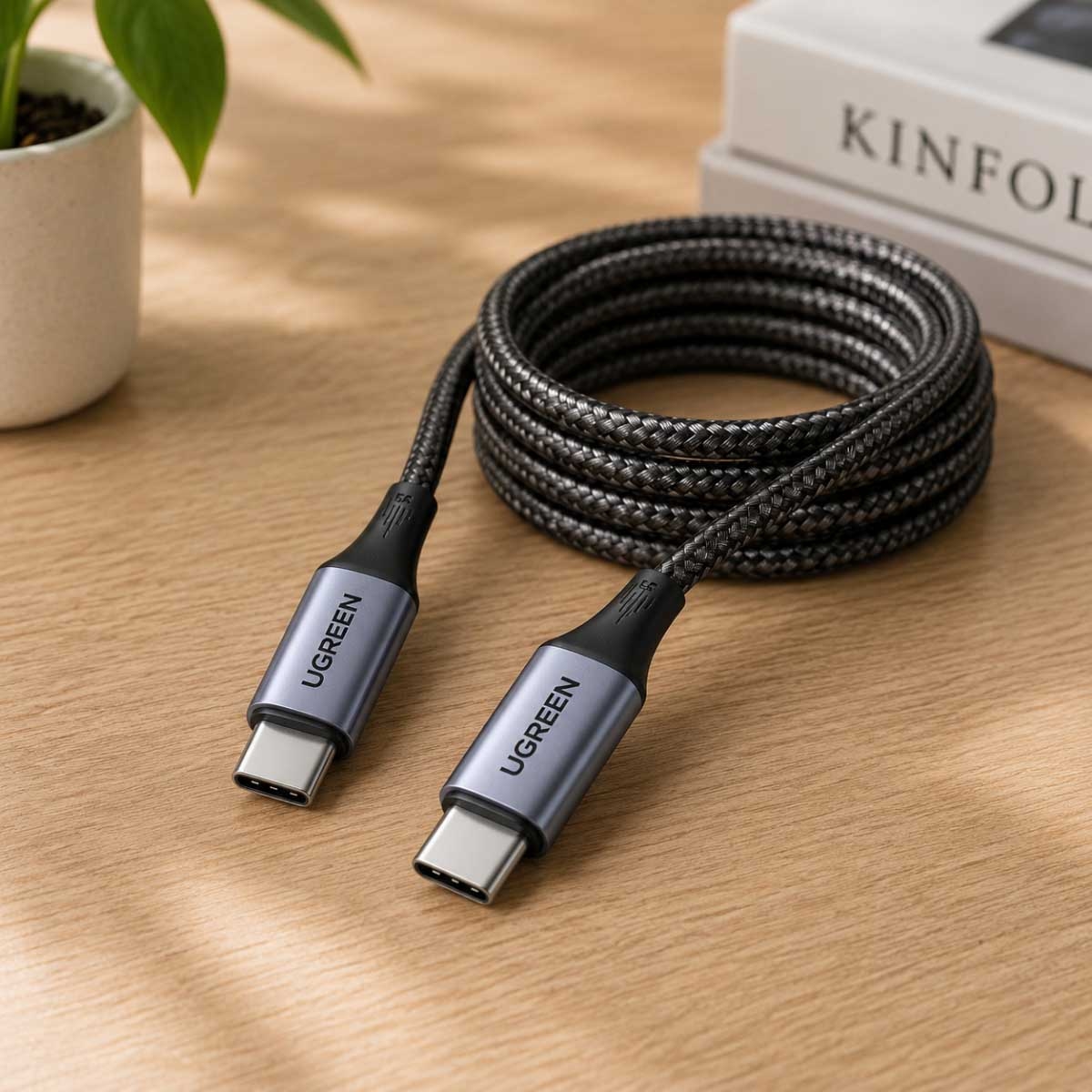 يوجرين كابل USB-C إلى USB-C بطول 1m بقدرة 240W