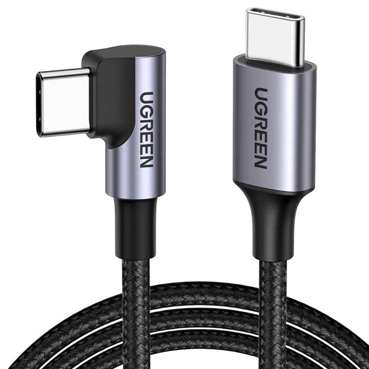 يوجرين كابل USB-C إلى USB-C بزاوية قائمة بطول 1m بقدرة 60W