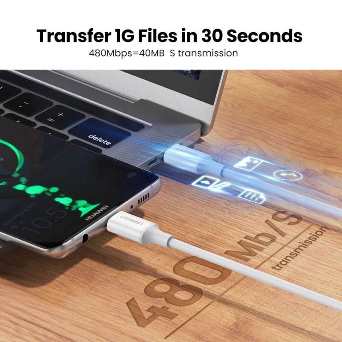 UGREEN US264 60W USB-C to USB-C Cable