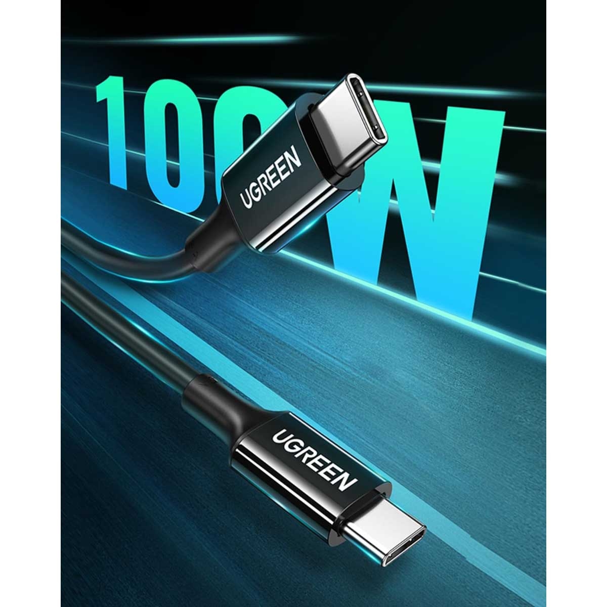 يوجرين US300 كابل USB-C إلى USB-C بقدرة 100W