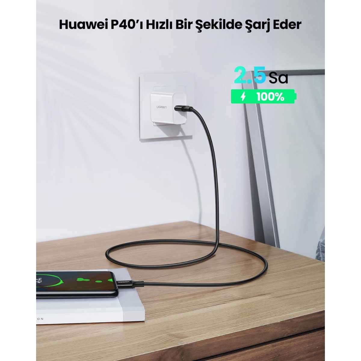 UGREEN US300 100W USB-C to USB-C Cable
