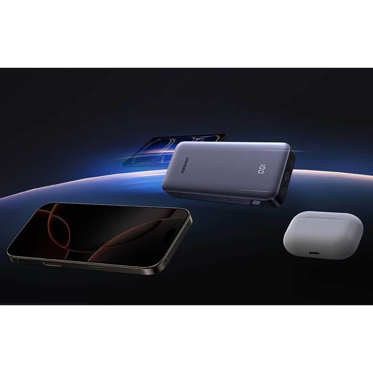 يوجرين باور بانك محمول 20000mAh بقدرة 30W