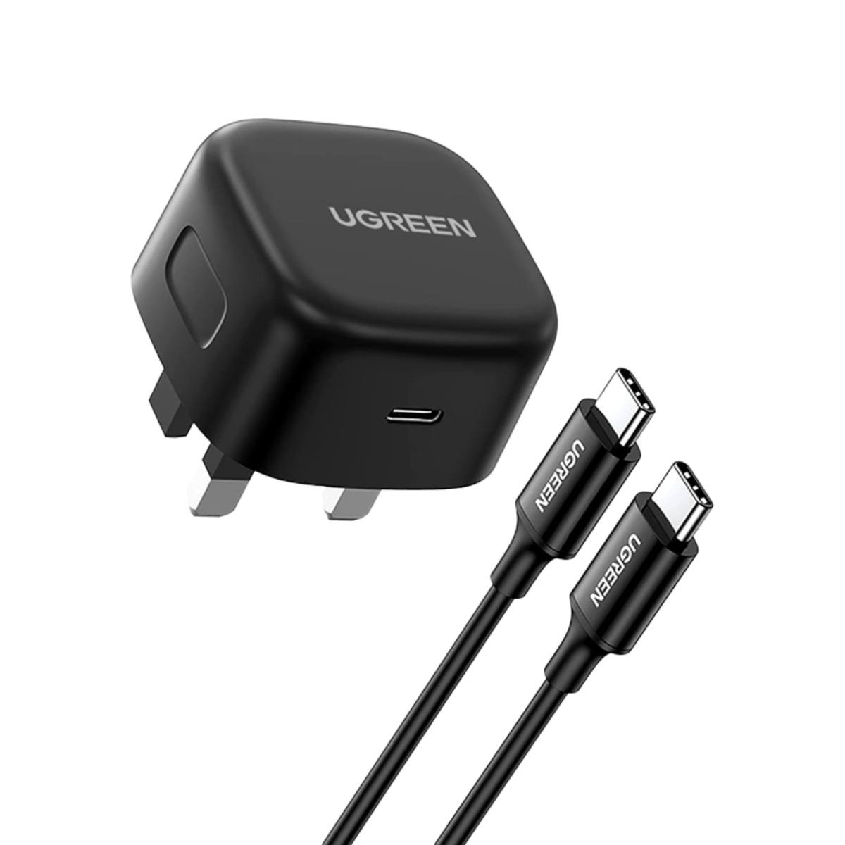 يوجرين شاحن حائط USB-C بقدرة 25W مع كابل USB-C
