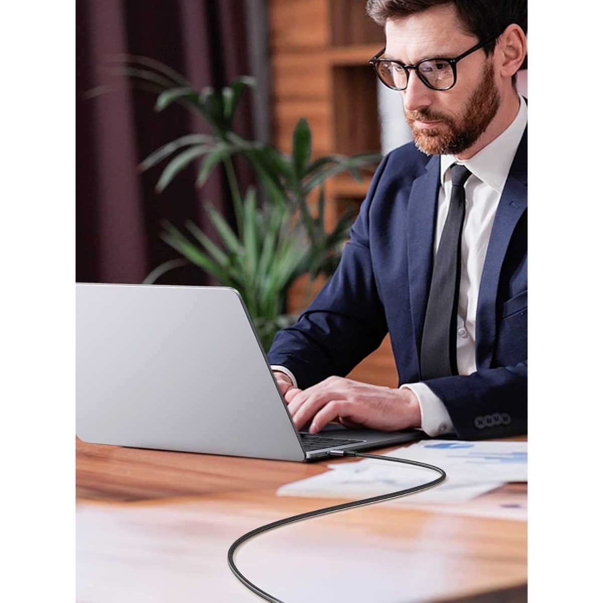 يوجرين كابل USB-C إلى USB-C بقدرة 100W