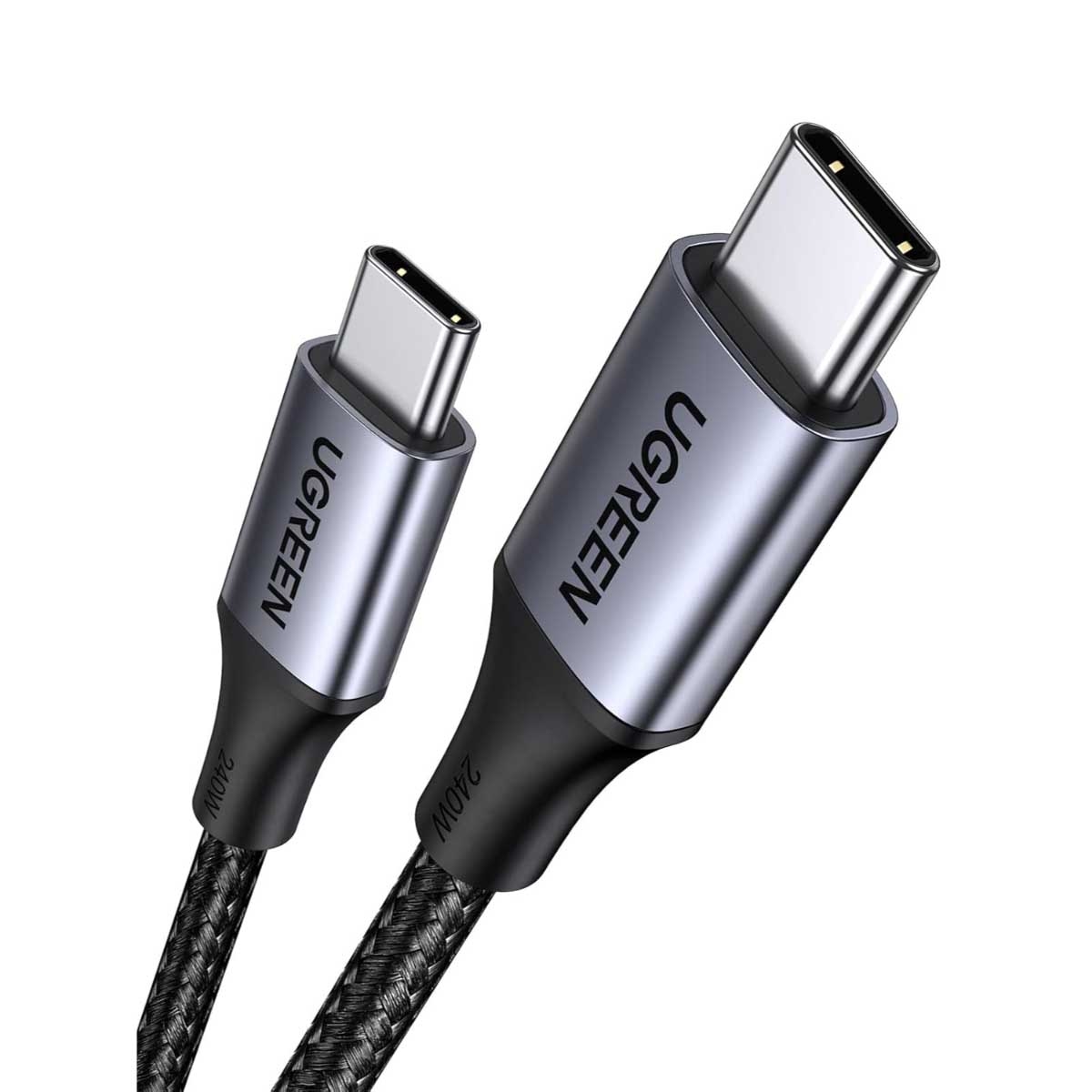 يوجرين كابل USB-C إلى USB-C مضفر بطول 2m بقدرة 240W