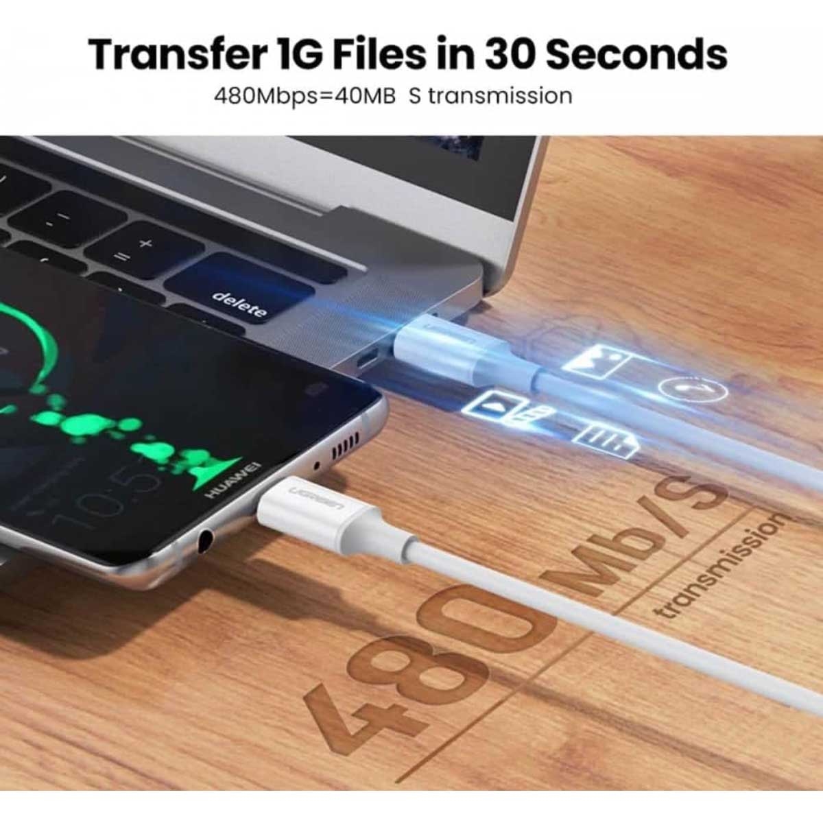 يوجرين كابل USB-C إلى USB-C بقدرة 5A
