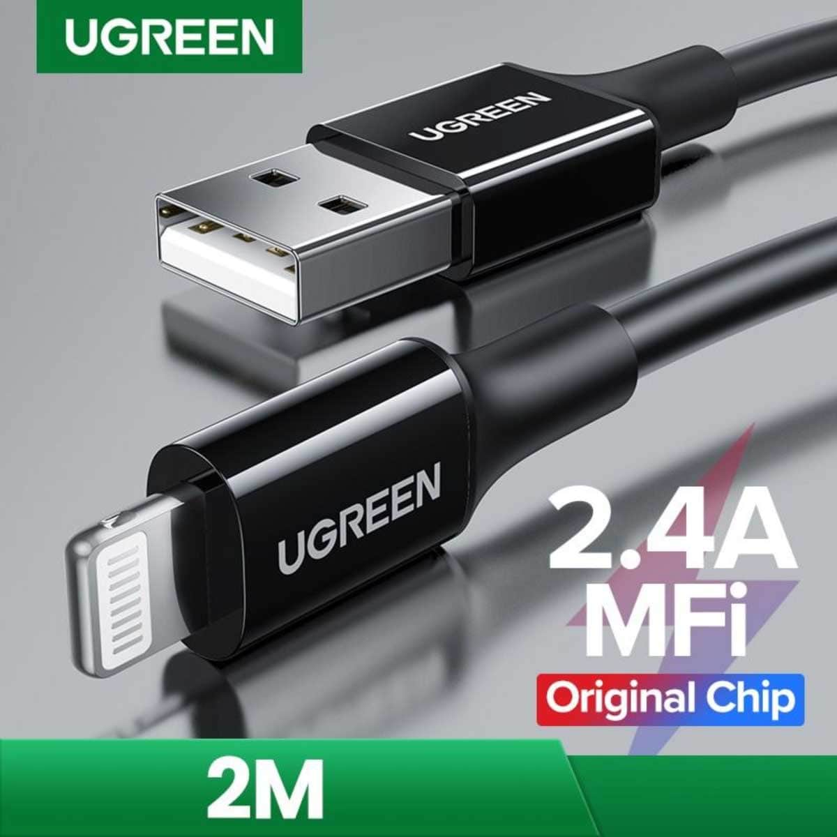 يوجرين US155 كابل USB-A إلى Lightning