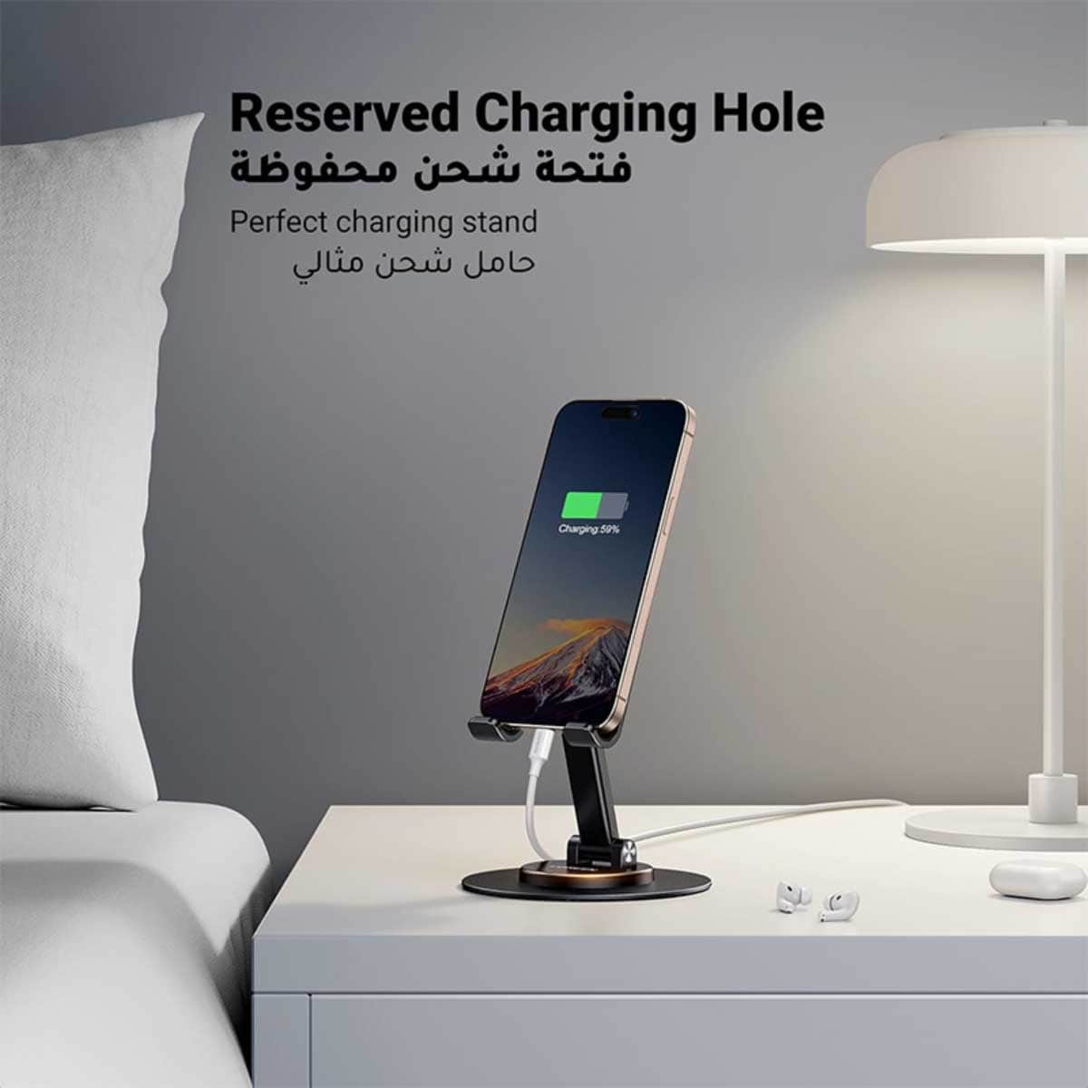 UGREEN 360 Rotating Metal Desktop Phone Stand