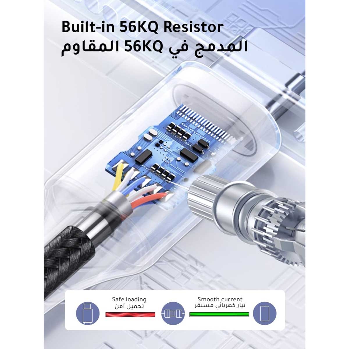 يوجرين كابل USB-A إلى USB-C بطول 3m بقدرة 18W