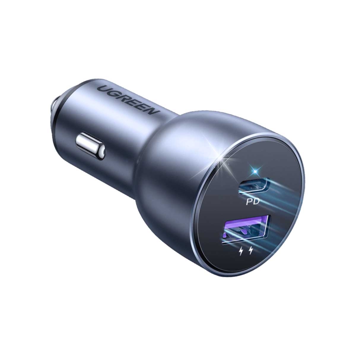 يوجرين شاحن سيارة بقدرة 42.5W بمنفذين USB-C وUSB-A