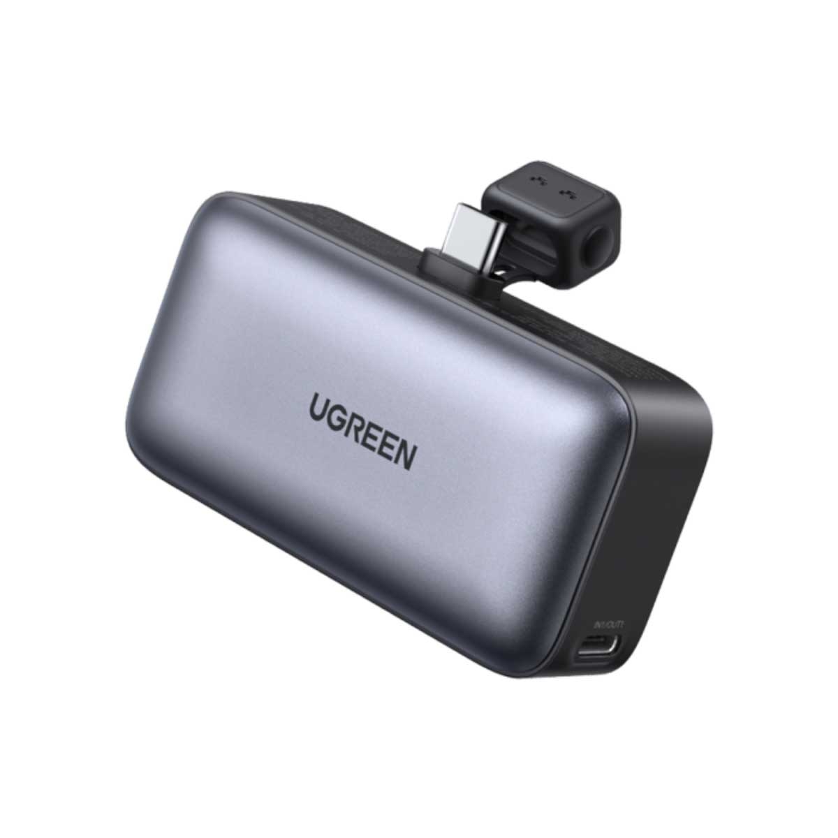 يوجرين باور بانك صغير 5000mAh بقدرة 22.5W مع موصل USB-C مدمج