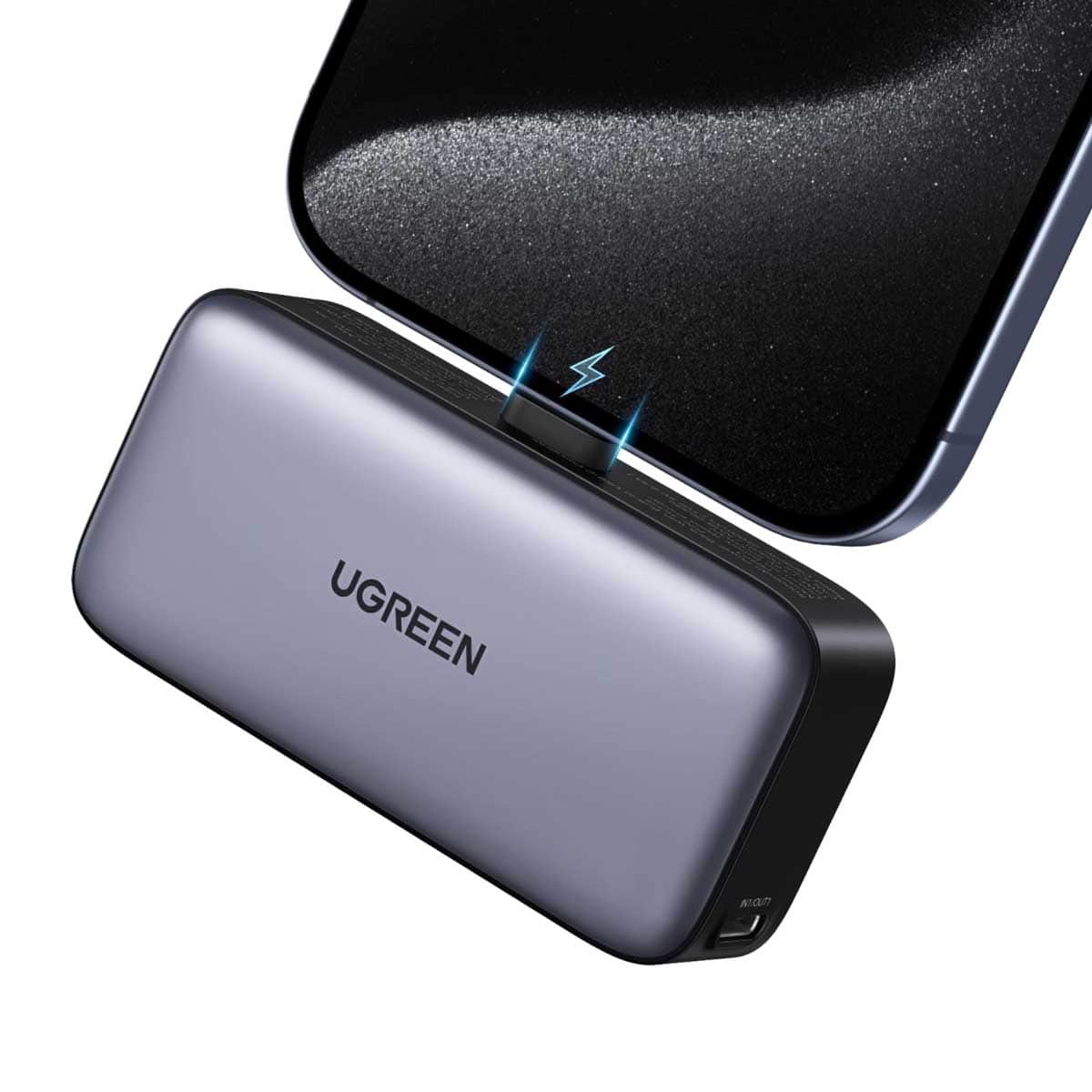 UGREEN 5000mAh 22.5W Built-In USB-C Mini Power Bank