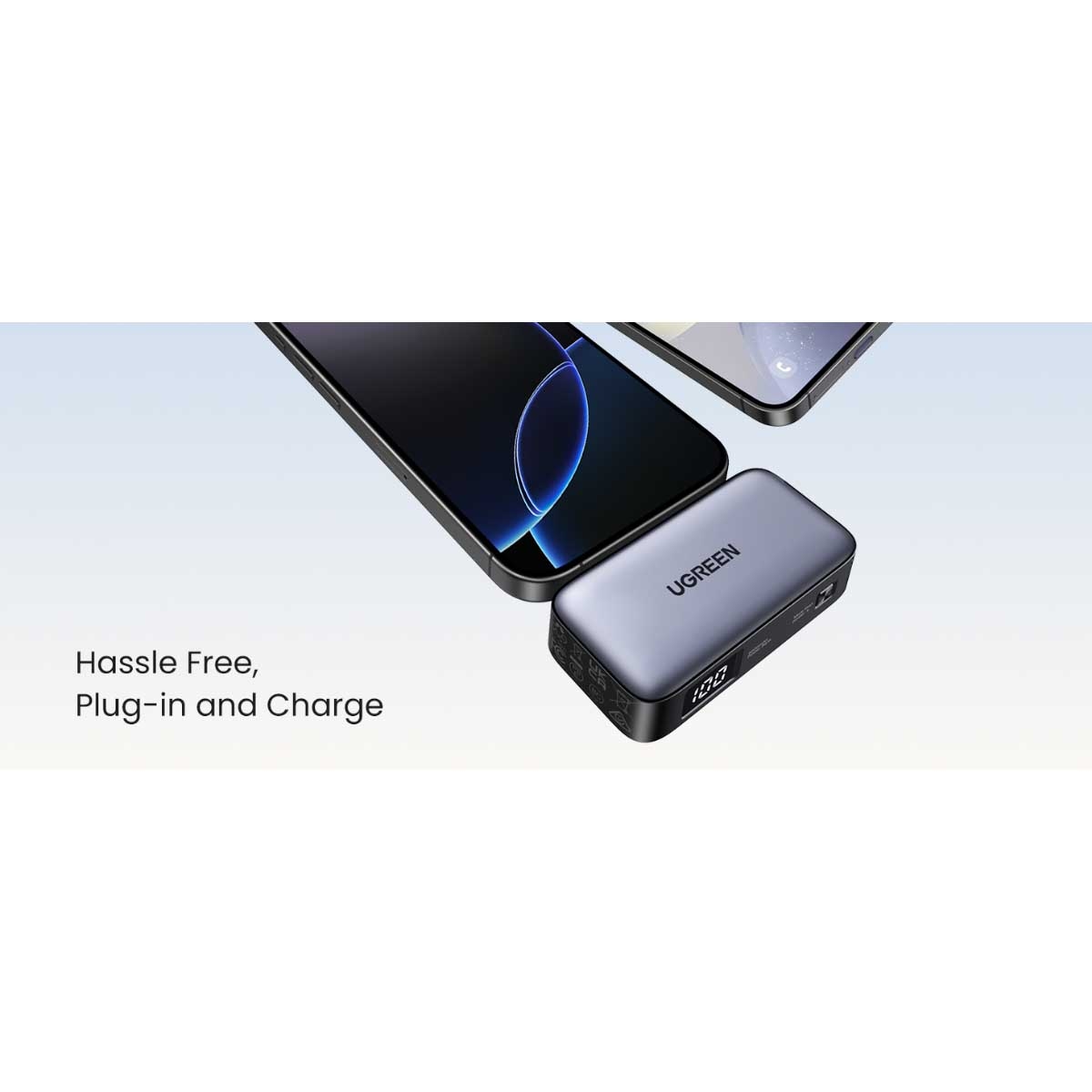 يوجرين باور بانك صغير 5000mAh بقدرة 22.5W مع موصل USB-C مدمج