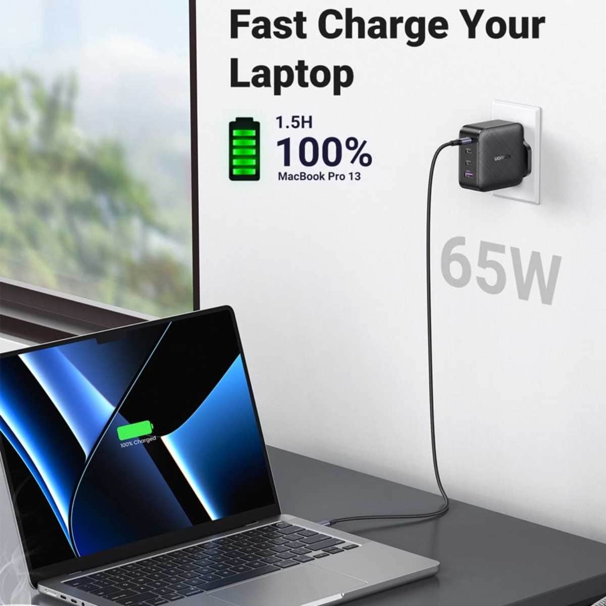 UGREEN 65W 4-Port GaN Wall Charger