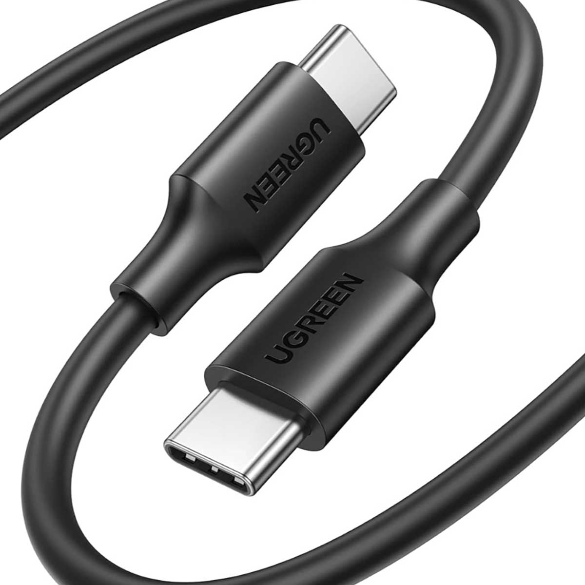 يوجرين كابل USB-A إلى USB-C أسود بطول 1m بقدرة 18W