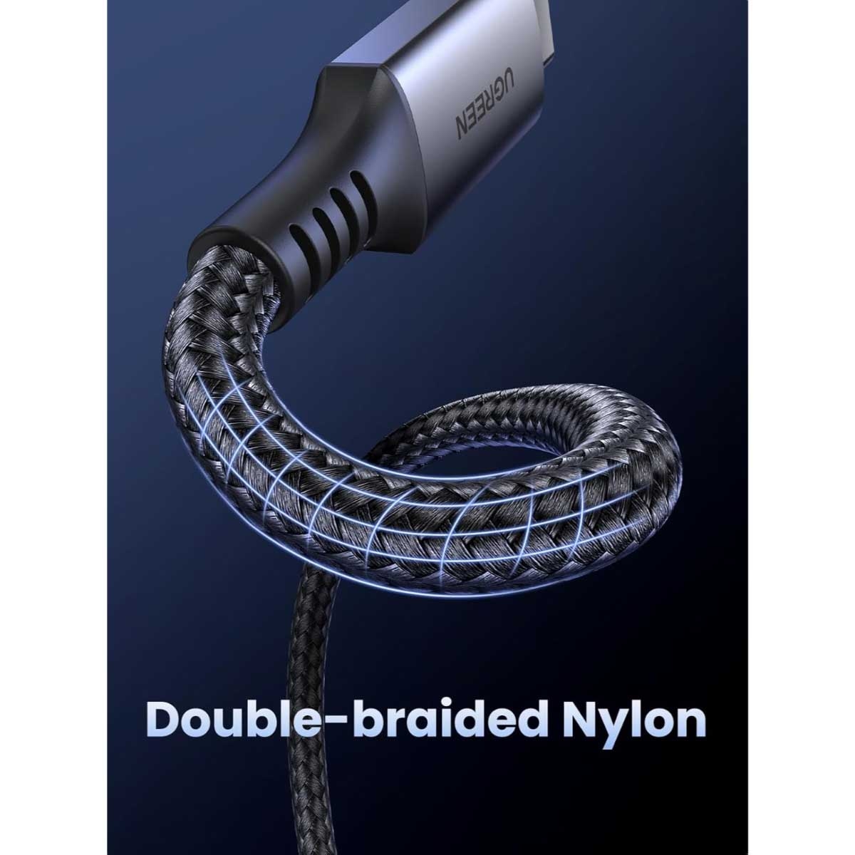 UGREEN Black 1m 60W USB-C to USB-C Cable