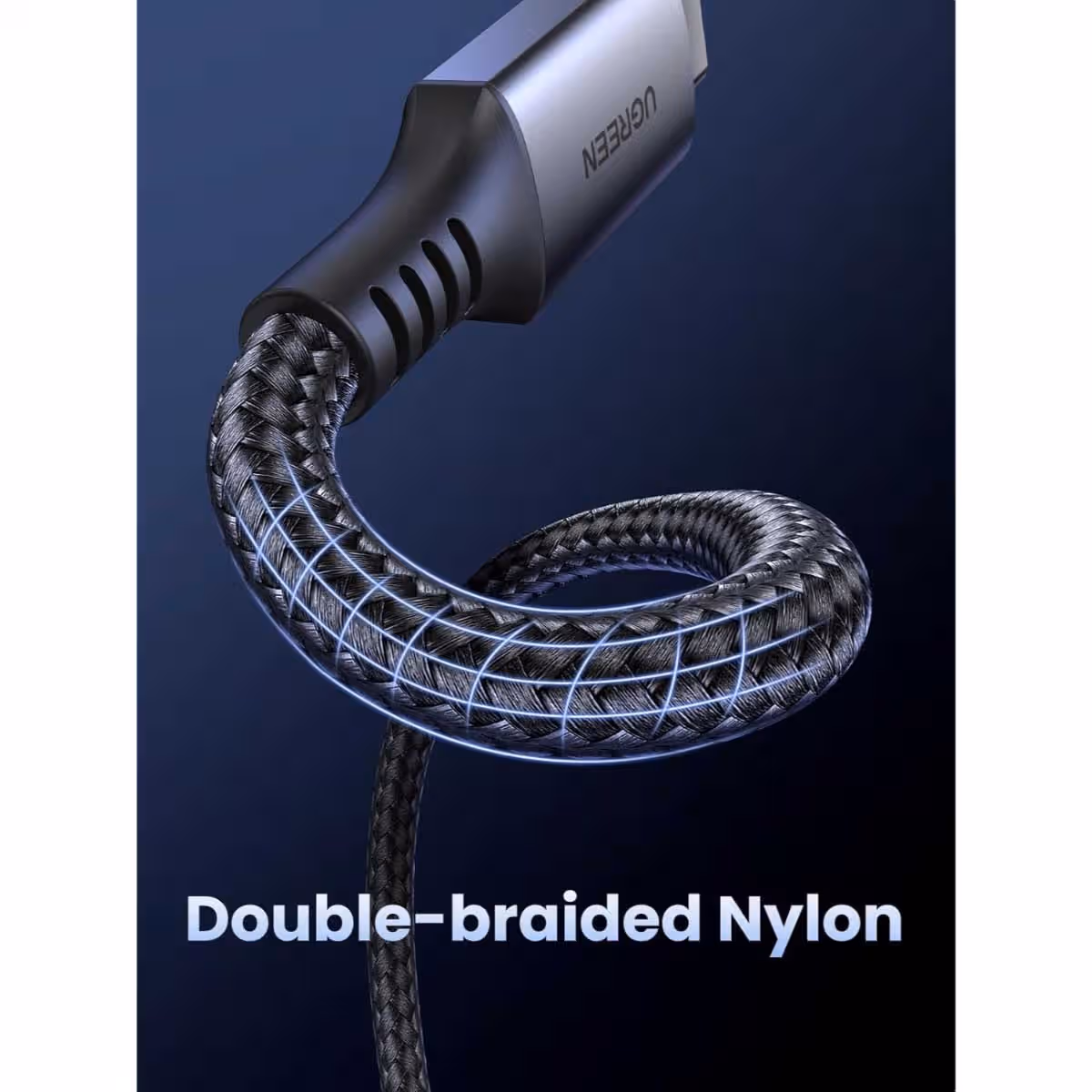UGREEN Black 1m 60W USB-C to USB-C Cable