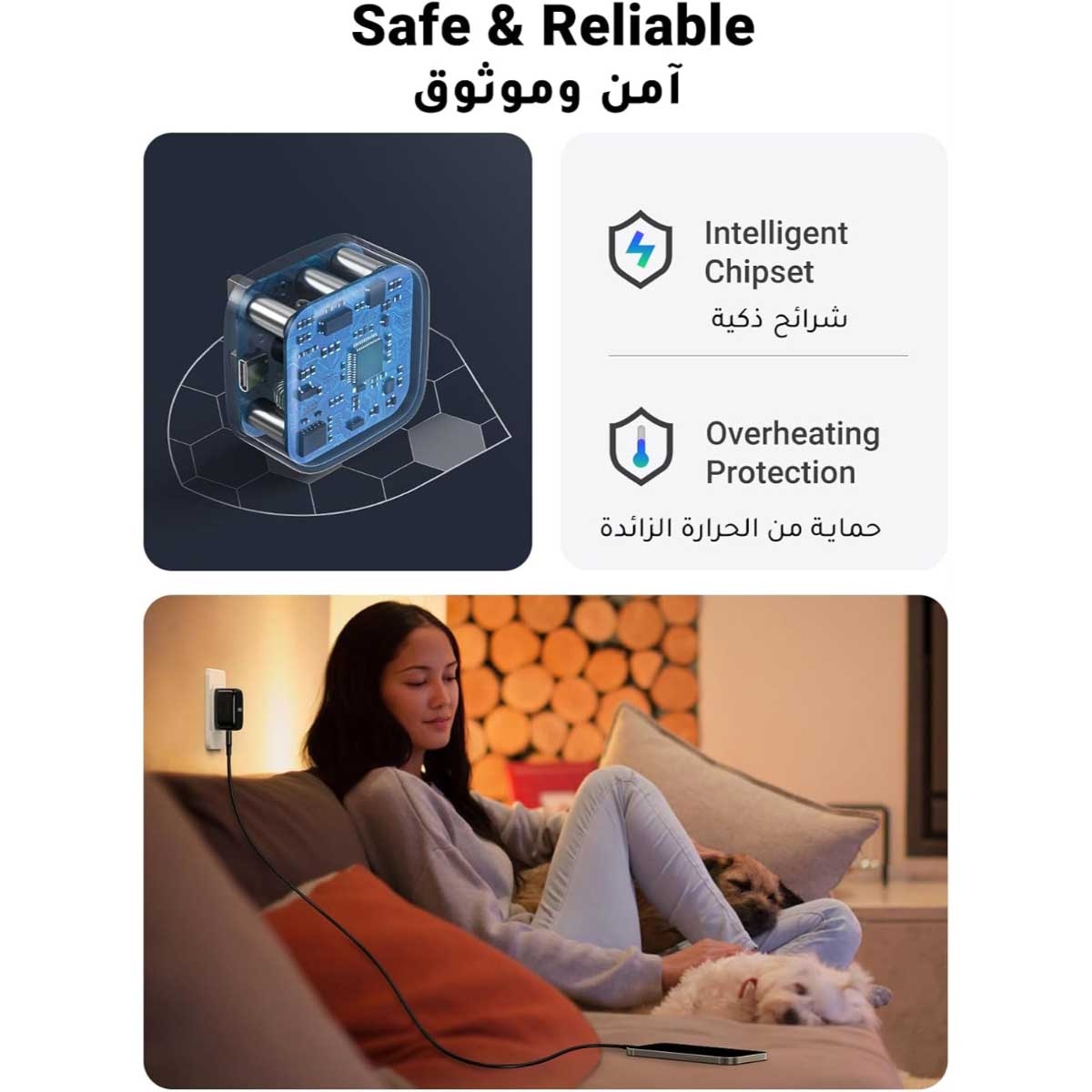 يوجرين شاحن حائط USB-C بقدرة 20W