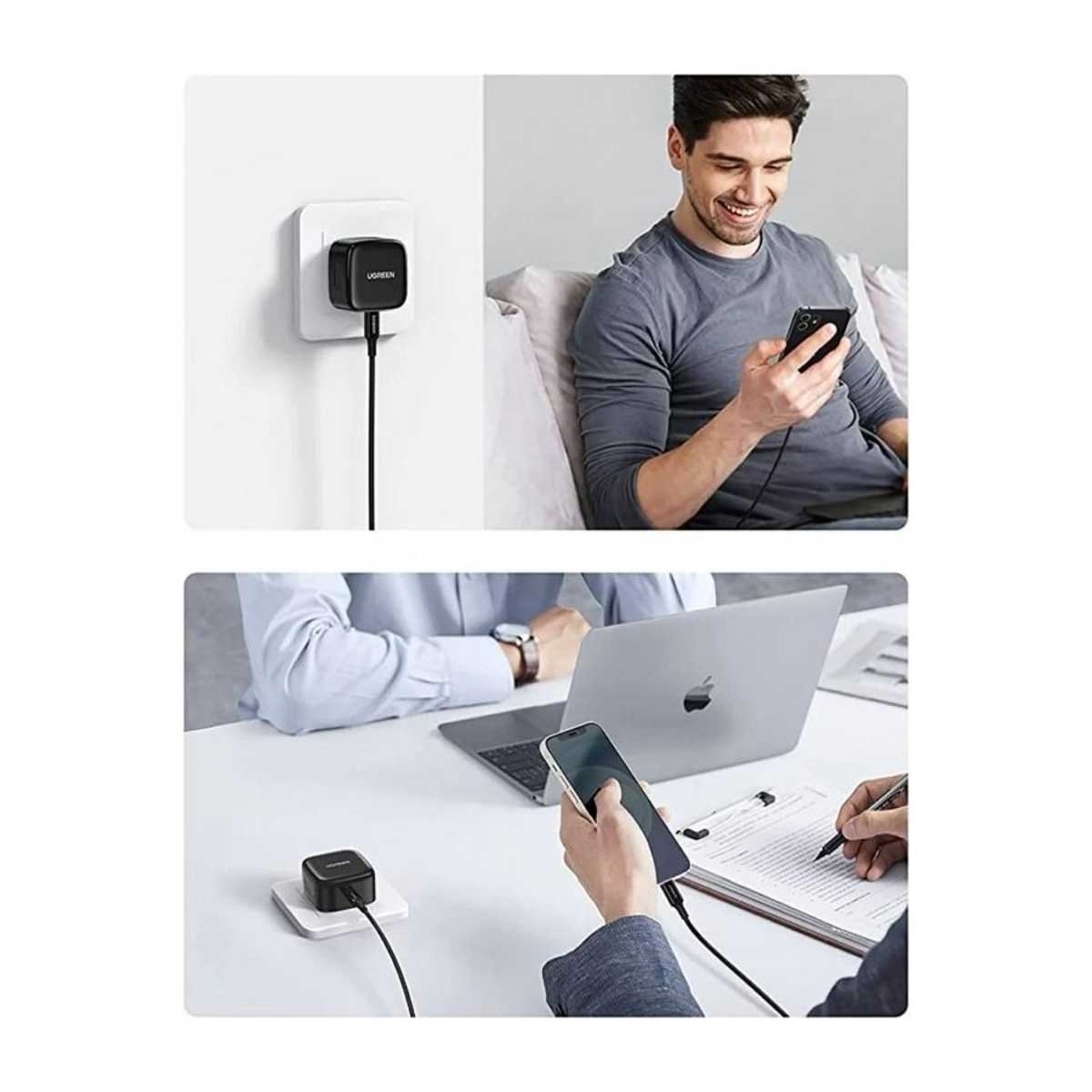 يوجرين شاحن حائط USB-C بقدرة 20W مع كابل Lightning