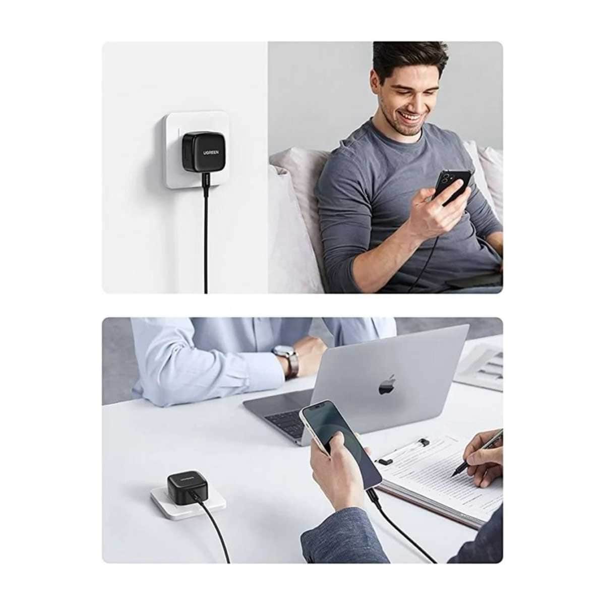 يوجرين شاحن حائط USB-C بقدرة 20W مع كابل Lightning