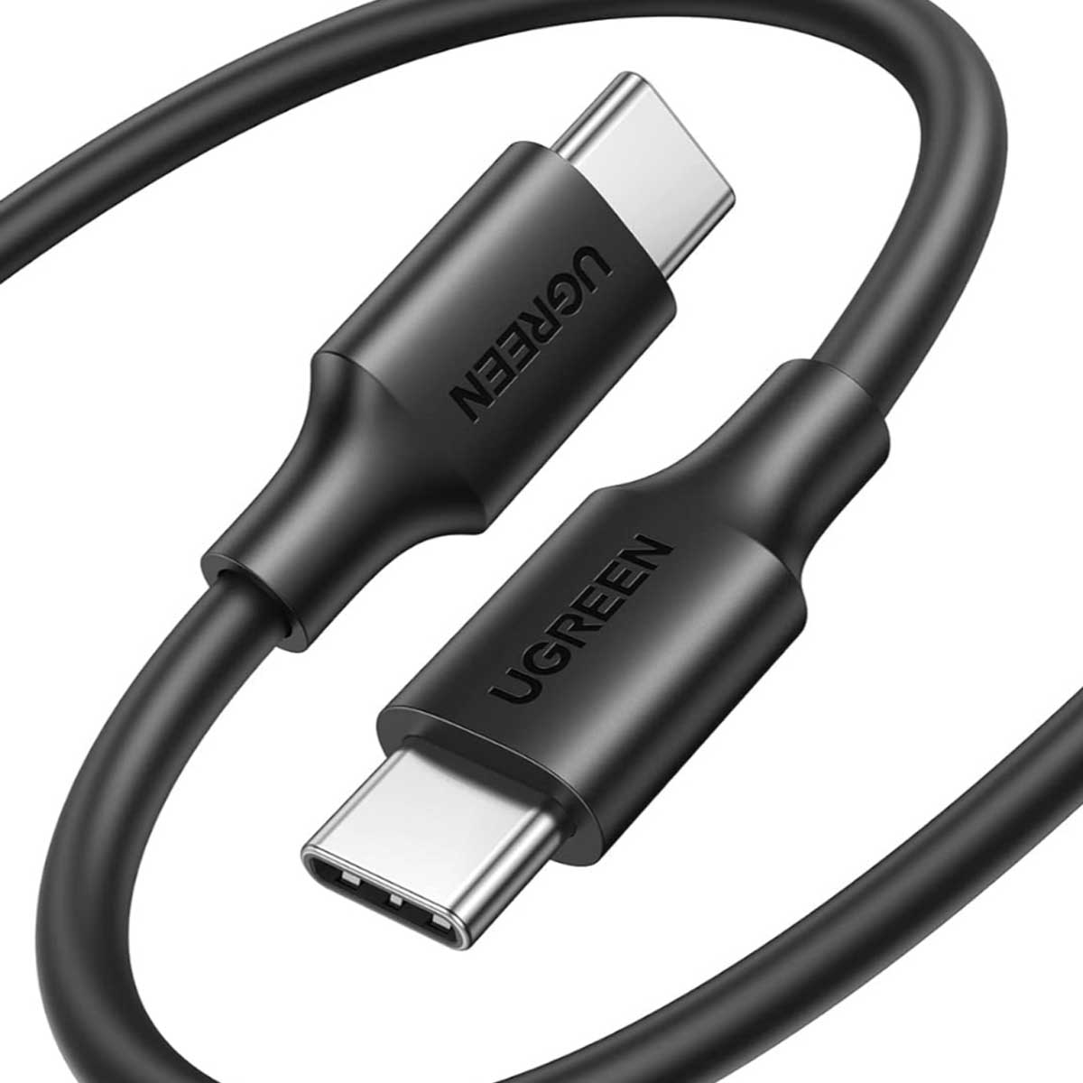 يوجرين كابل USB-A إلى USB-C أسود بطول 2m بقدرة 18W