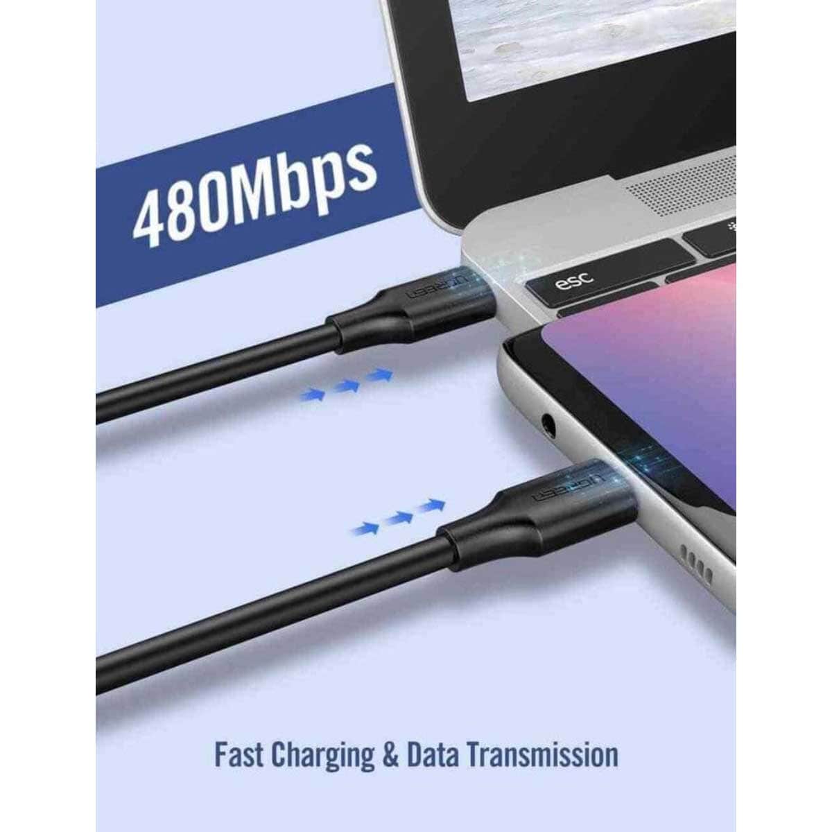 UGREEN Black 3m US286 3A USB-C to USB-C Cable