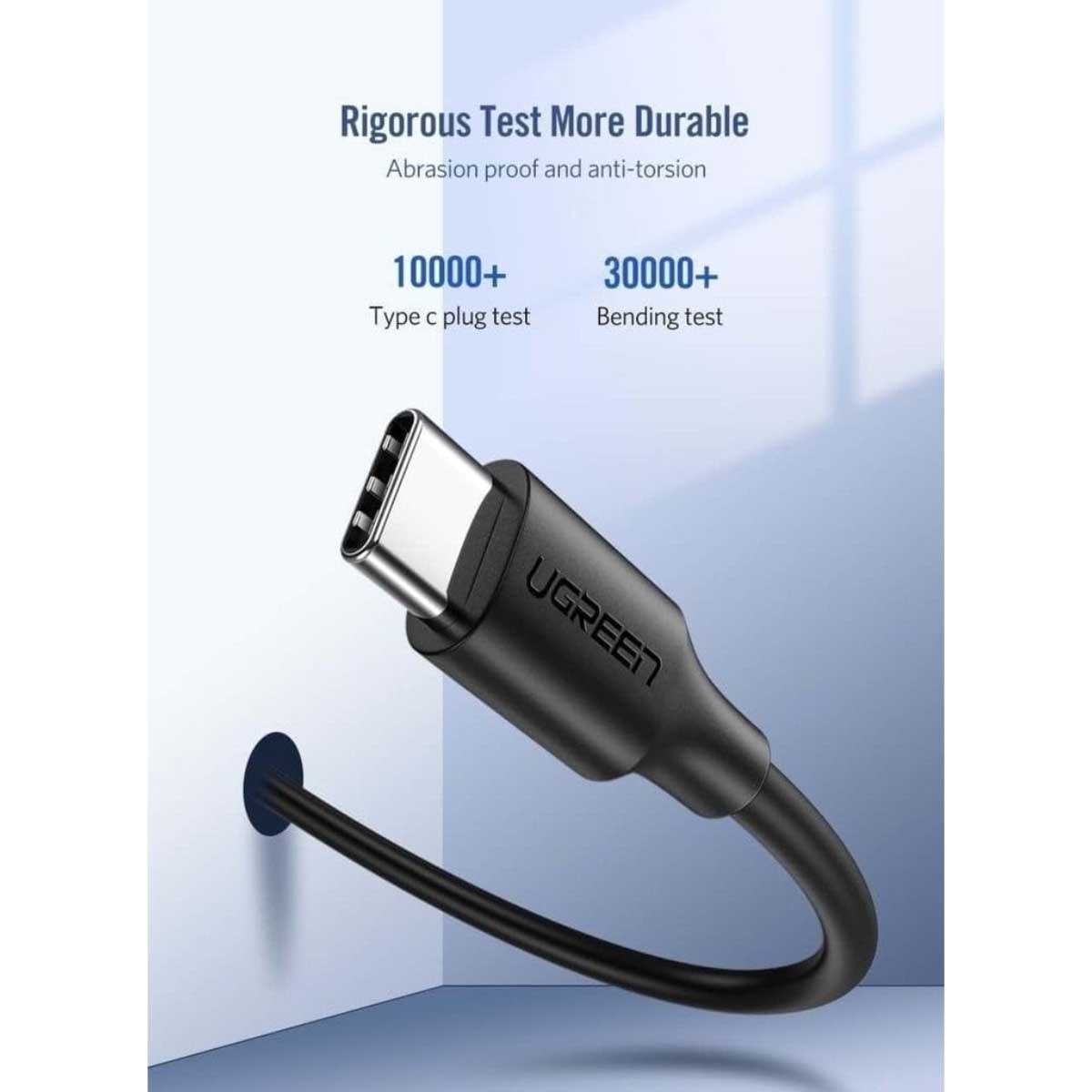 UGREEN Black 3m US286 3A USB-C to USB-C Cable