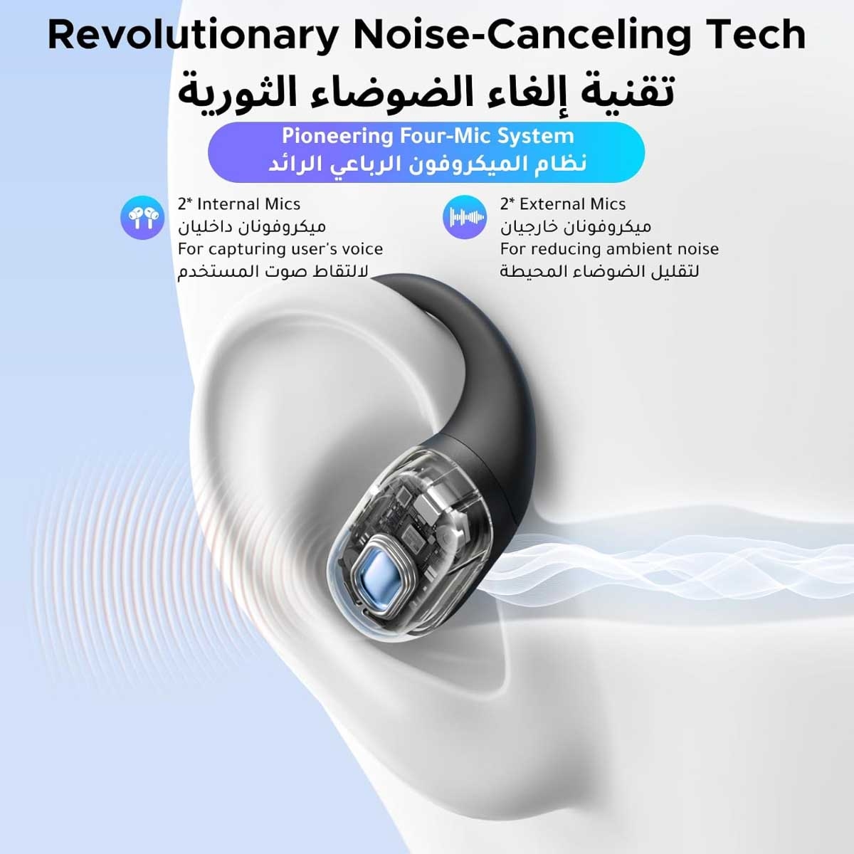 يوجرين FitBuds سماعات أذن لاسلكية مفتوحة