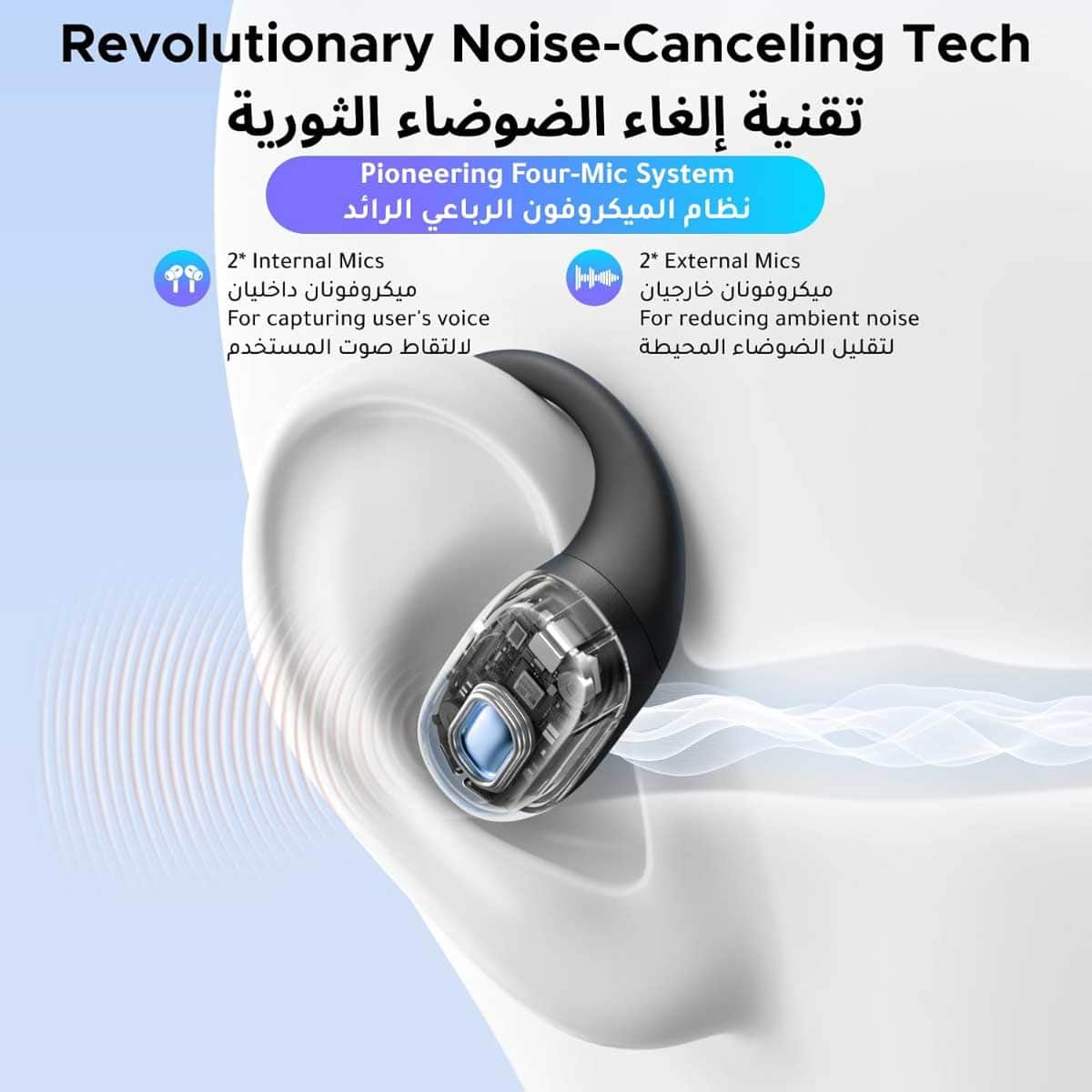 يوجرين FitBuds سماعات أذن لاسلكية مفتوحة
