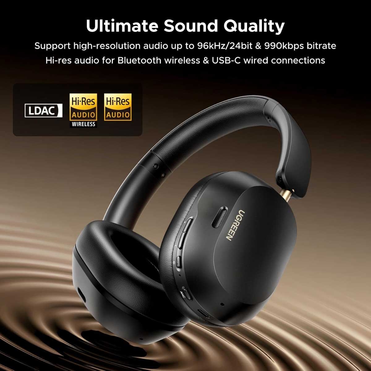 UGREEN Max5C ANC Wireless Over Ear Headphones