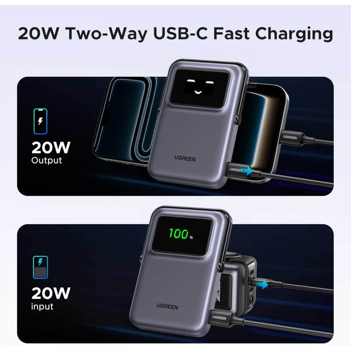 UGREEN Uno 10000mAh 20W Magnetic Power Bank