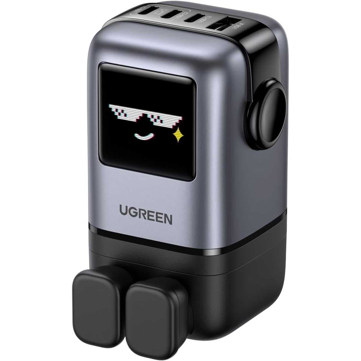 UGREEN Black Uno Nexode 100W 4-Port GaN Wall Charger