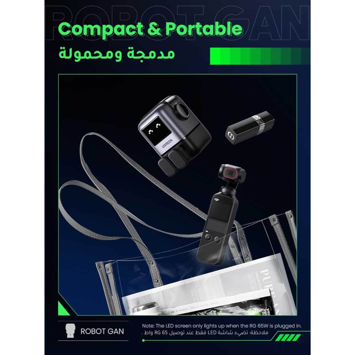 UGREEN Uno Nexode 65W 3-Port GaN Wall Charger